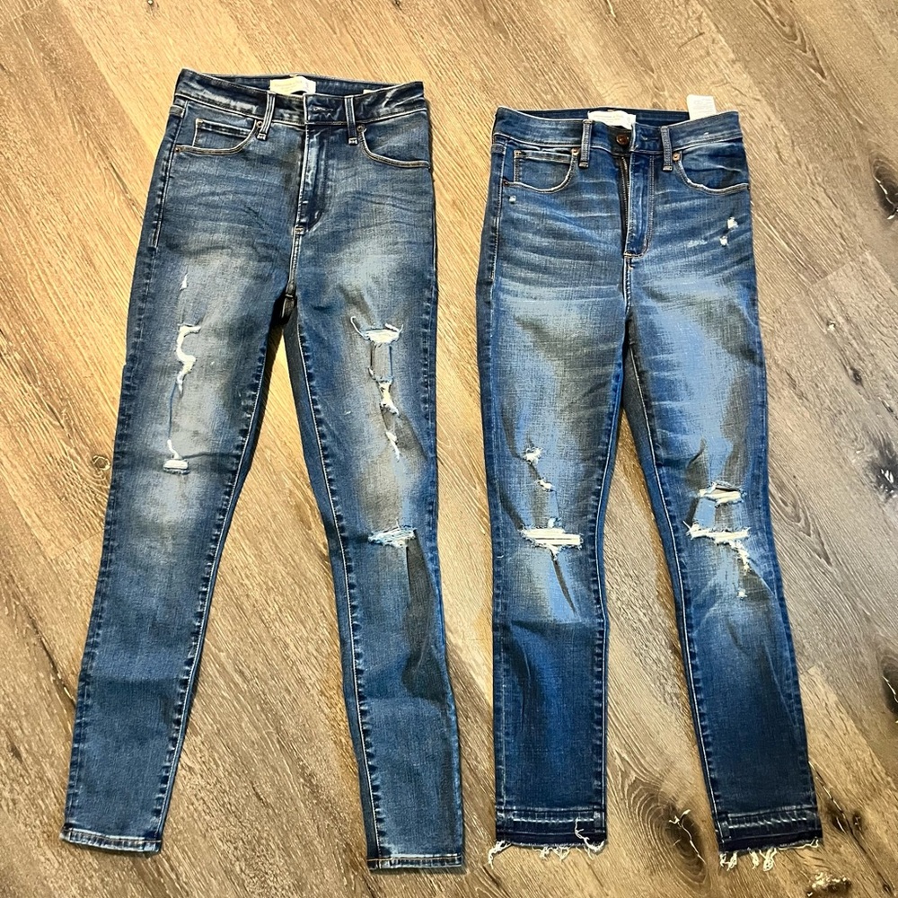 Abercrombie and fitch skinny jeans size 0